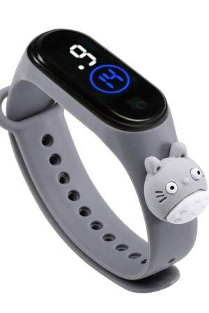 Montre enfant LED motif dessin animé - noir