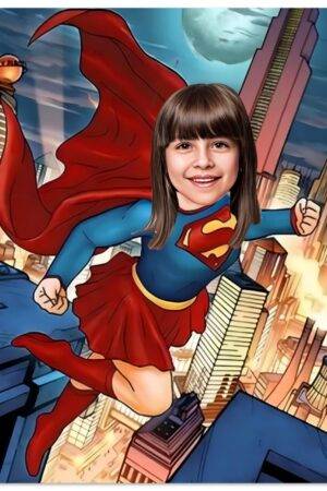 Affiche de super héros - supergirl