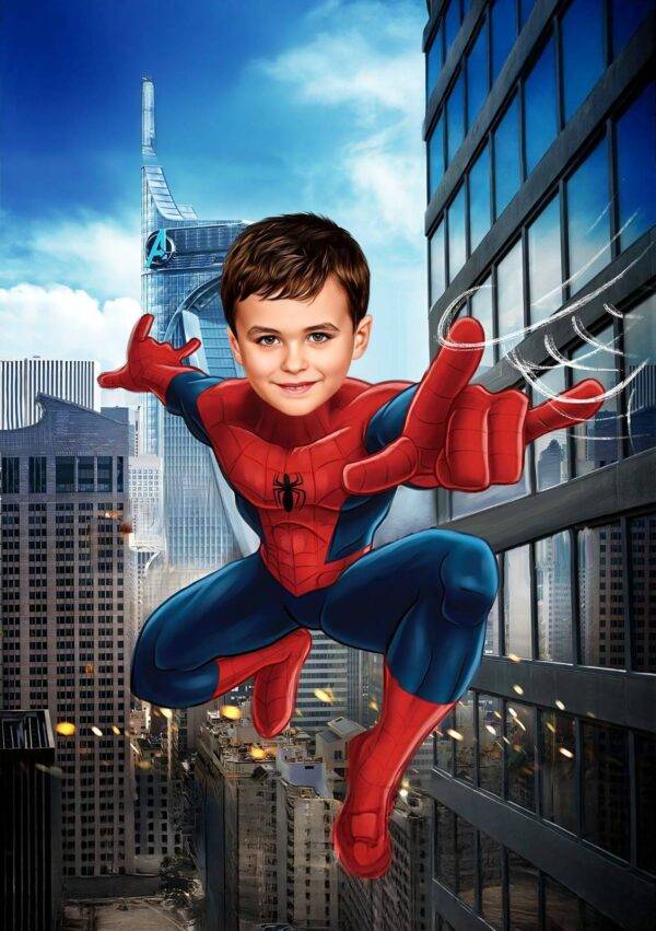 Dessin de super-héros - spiderman