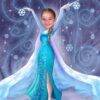 Portrait de Super Héros Personnalisé - reine des neiges
