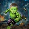 Poster de super héros Personnalisé - Hulk