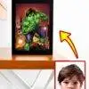 Affiche de super héros Personnalisé - Hulk