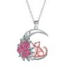 Colliers pendentifs les Chats - Chat rose