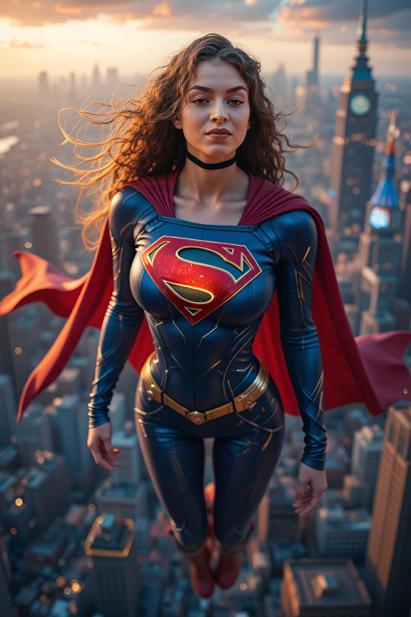 Poster Personnalisé - Super Girl V2